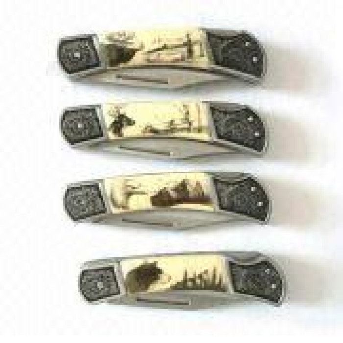 Pocket Knife With Aluminium Handle